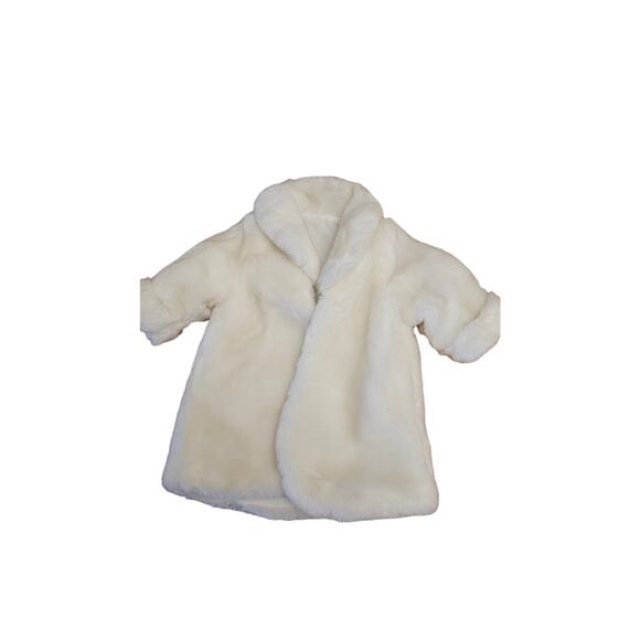 Vintage 1996 Fibre-Craft white fur coat- fits 18" American Girl Dolls - Picture 2 of 2